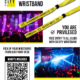 this is a poster of the Privilege Wristband when staying at so city hotel, you get a free wsristband to enter all the nightclubs in paceville for free